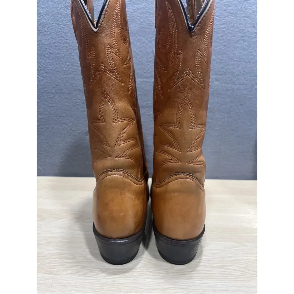 Durango Western Ranch Riding Distress Mens Boots Brown Size 10.5 EE